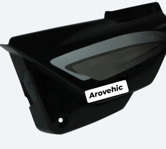 Side Panel/cover for hero Splendor Plus (Bs6) Black (silver Stk) Both Side Screw-GENUINE