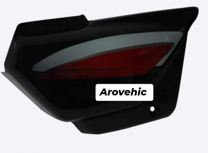 Side Panel/cover for hero Splendor Plus (Bs6) Black (red Stk) Both Side Screw-GENUINE