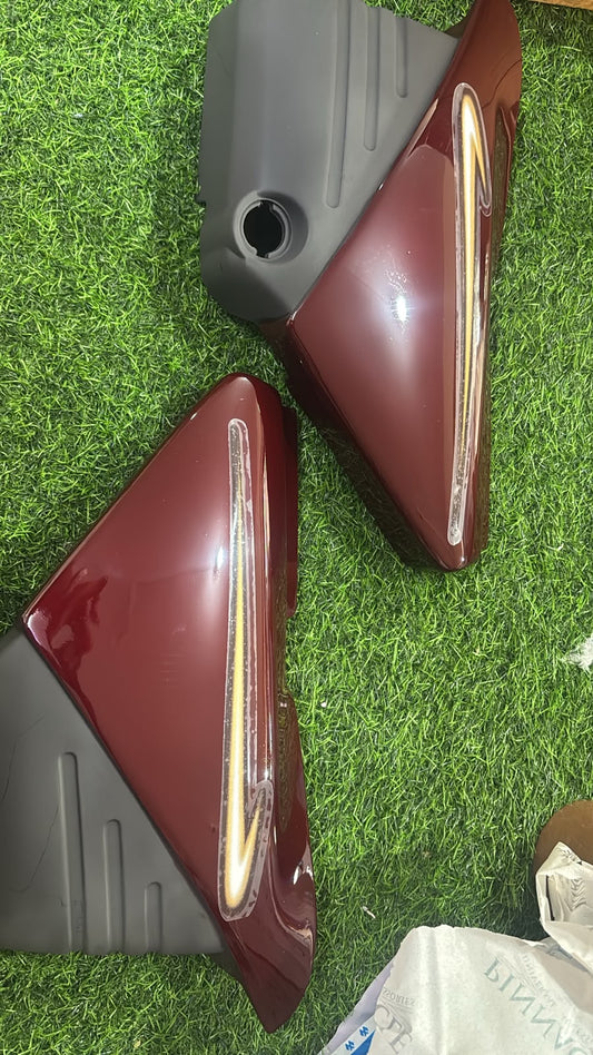 Side Panel/cover for  Yamaha Crux (Wine Red With Graphics)-YAMAHA