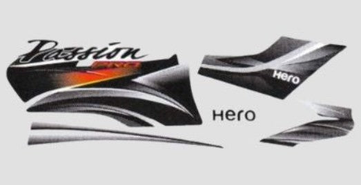 Sticker Set for Passion Pro T4 (Black Tank Grey )-HERO