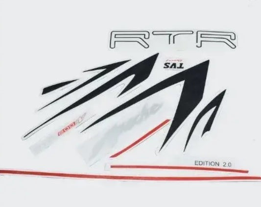Sticker Set for TVS APACHE RTR 200 4V[Red Tank]-TVS