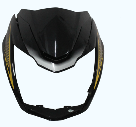 Head Light Visor/mask  for tvs Victor (New Model) Black golden Stk-TVS