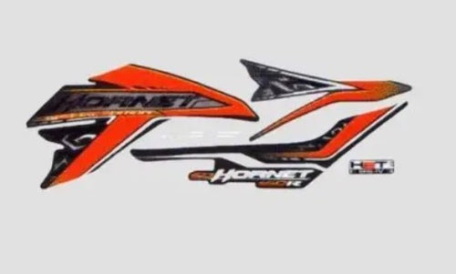 Sticker Set for Hornet N/M [2019] ABS Black/Orange-HONDA