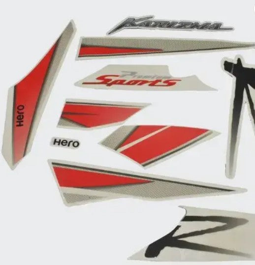 Sticker Set for Hero Karizma.R T3 N/M [White Tank]-HERO