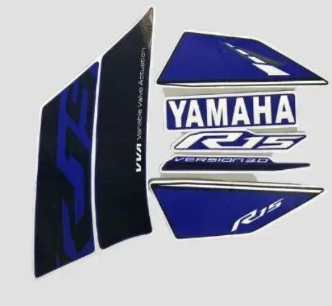Sticker Set for  R15 V3 (Blue)-YAMAHA