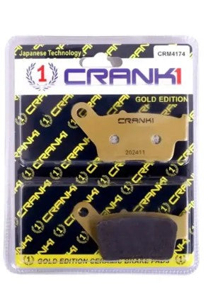 Brake Pads for bajaj pulsar ns 160( bs4 plus bs6 abs plus non abs 2017 to 2025 rear crm4174)-BAJAJ