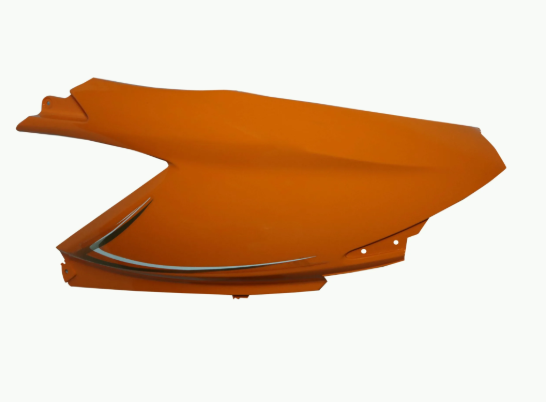 Side Panel/cover for hero Pleasure N/m (Orange With Sticker)-GENUINE