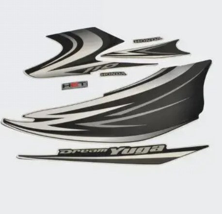 Sticker Set  for Yuga T3 [Black Tank-Grey]-HONDA