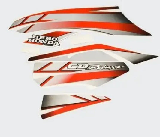 Sticker Set for Hero  CD-Deluxe T4 [Silver Tank-Red]-HERO