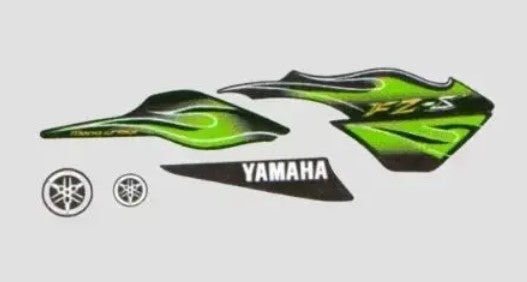 Sticker Set FZS for T4 [Black Tank-Green]YAMAHA