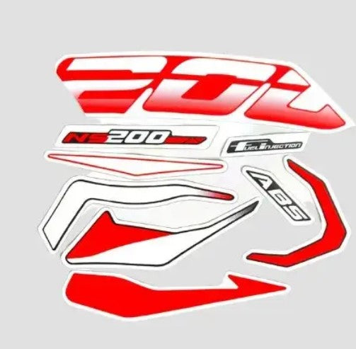 Sticker Kit for Pulsar 200NS (BS6 RedTank)-BAJAJ