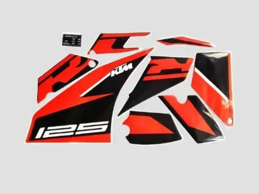Sticker set for Ktm Rc 125(Orange Tank)2019-KTM