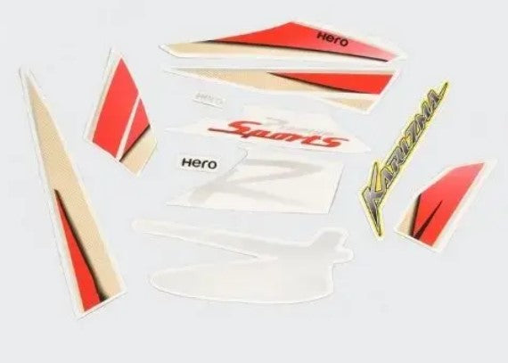 Sticker Set for Hero Karizma.R T3 N/M [Yellow Tank]-HERO