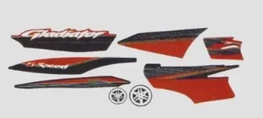Sticker Set   for Gladiator [Black Tank]-YAMAHA