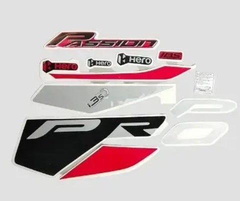 Sticker Set for Passion Pro  ( BS6) Red-HERO