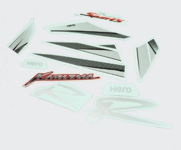Sticker Set for Karizma r (Red Tank)-HERO