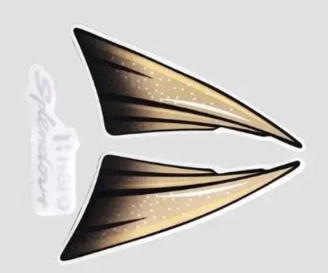 Sticker H.L.Firing for Splendor Plus [Black/Gold) -ABK
