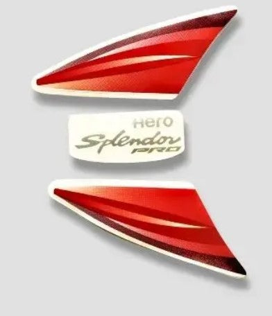 Sticker H.L.Firing for Hero Splendor Pro T2 [Red Tank]-HERO