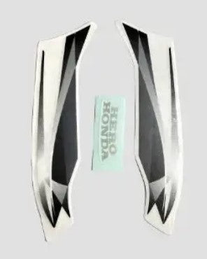 Sticker H.L.Firing Hero Super Splendor 4/M [Black Tank-Grey]-HERO