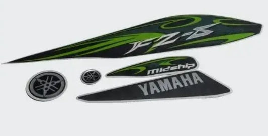 Sticker Set FZS for T4 [Black Tank-Green]YAMAHA