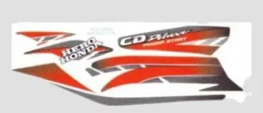 Sticker Set for Hero CD-Deluxe T3 [Silver Tank-Red]-HERO