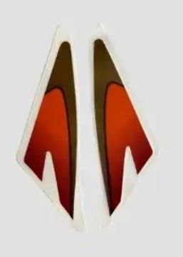 Sticker H.L.Firing for Hero Splendor Plus N/M[Black Tank-Orange]-ABK