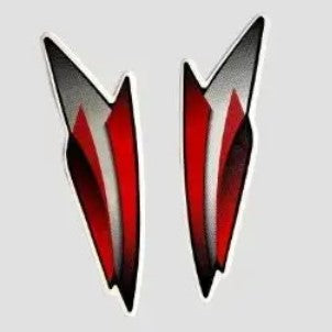 Sticker H.L.Firing for Hero Splendor Pro T3 [Black Tank-Red]-HERO