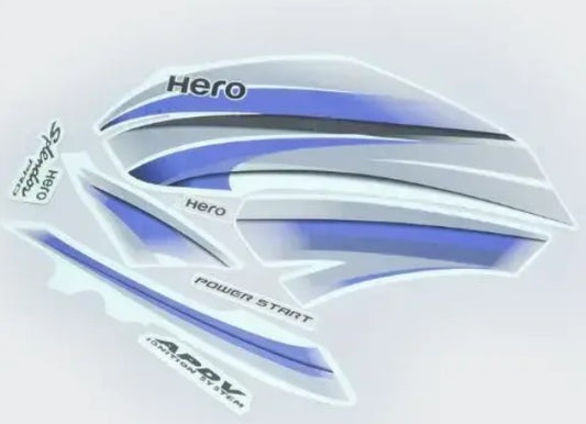 Sticker Set for Hero  [Silver Tank-Blue]-HERO
