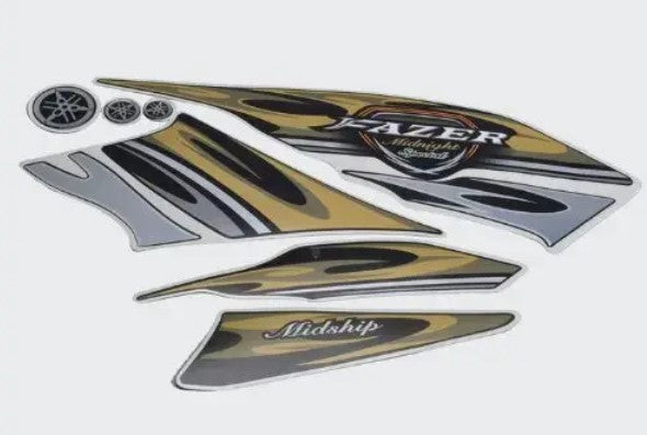 Sticker Set for Fazer T7  T6 [Mid Night Spl]-YAMAHA