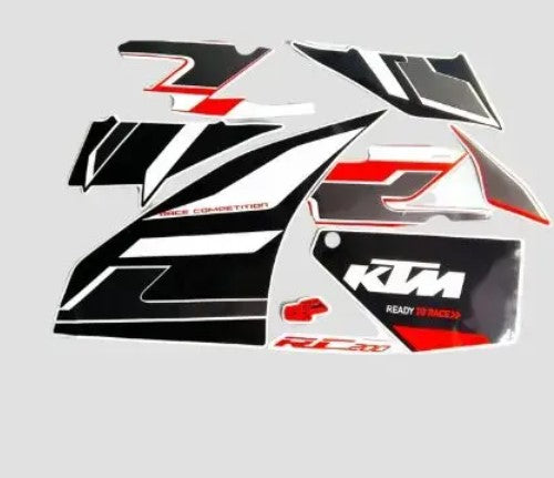 Sticker set for Ktm Rc 200(Orange Tank)T3 2020 -KTM