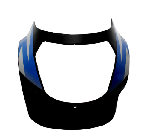 Head Light Visor/mask-tvs Victor Glx (Black blue Stk)-TVS