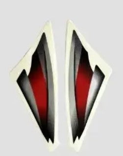 Sticker H.L.Firing for Hero Splendor Pro [Black Tank-Red]-HERO