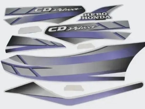 Sticker Set for Hero CD-Deluxe T4 [Black Tank-Blue]-HERO
