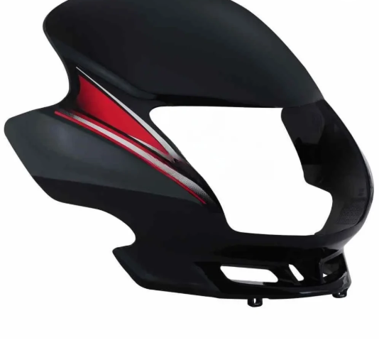 Head Light Visor/mask for honda Dream Yuga N/m Black (red Stk)-HONDA