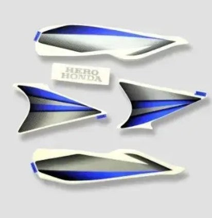 Sticker H.L.Firing for  Splendor Nxg 4/M [Black Tank-Blue]-HERO