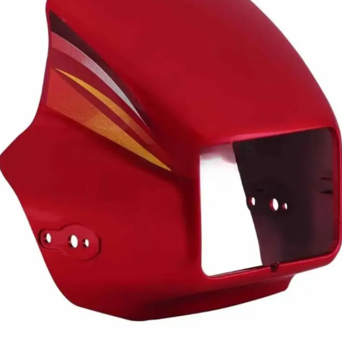 Head Light Visor/mask for hero Splendor Pro (black Alloy Wheels) Red-HERO