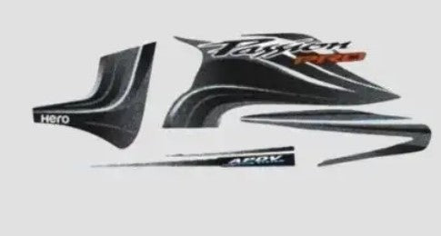 Sticker Set for Hero Passion Pro [Black Tank-Grey]-HERO