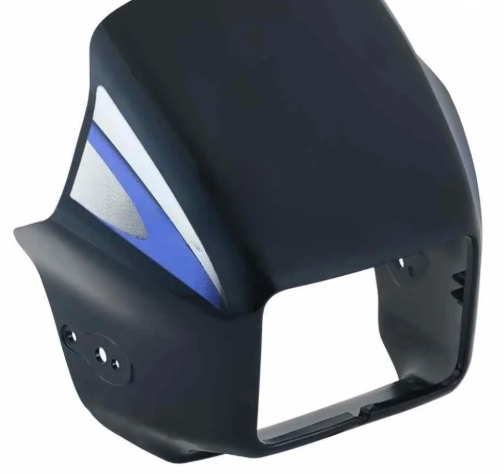 Head Light Visor/mask for hero Splendor(Latest Black blue Stk)-HERO
