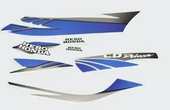 Sticker Set CD-Deluxe  [Silver Tank-Blue]New Model-HERO