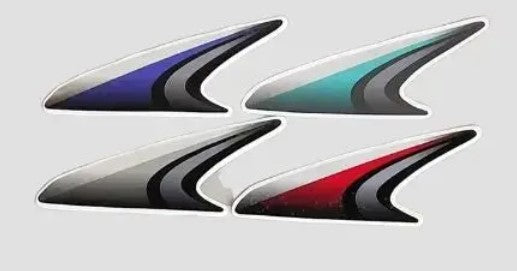 Sticker H.L.Firing for Splendor Plus BS6 [2020] Black/Prpl-ABK