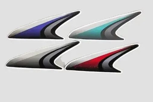 Sticker H.L.Firing for Splendor Plus BS6 [2020] Black/Grey-ABK