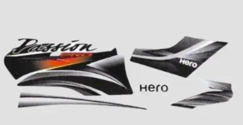 Sticker Set for Passion Pro T4 [Black Tank-Grey]-HERO