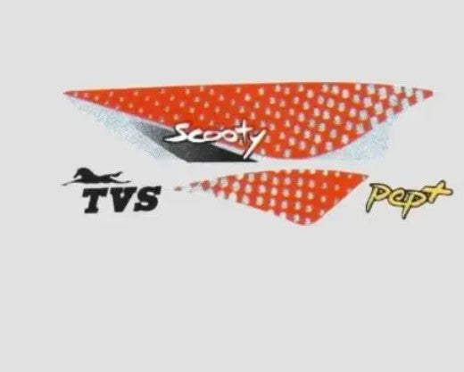 Sticker Set for Pep Plus T2  [Red Shield]-TVS