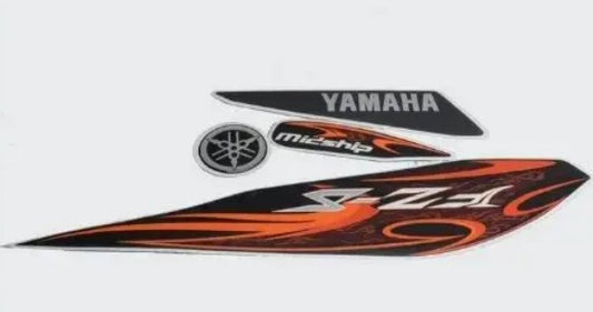 Sticker Set FZS for T4  [Black Tank-Orange]YAMAHA