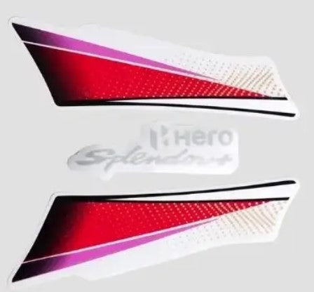 Sticker H.L.Firing for Splendor Plus [Black/Red) -ABK