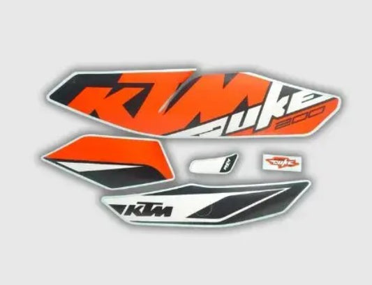 Sticker Kit for Duke 200 (ORANGE TANK)-KTM