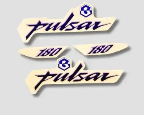 Sticker Set for BAJAJ PULSAR 180(Silver Tank)-BAJAJ