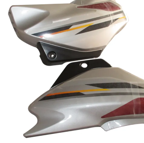 Side Panel/cover for hero Super Splendor (New Model)Silver for Red Bike-GENUINE