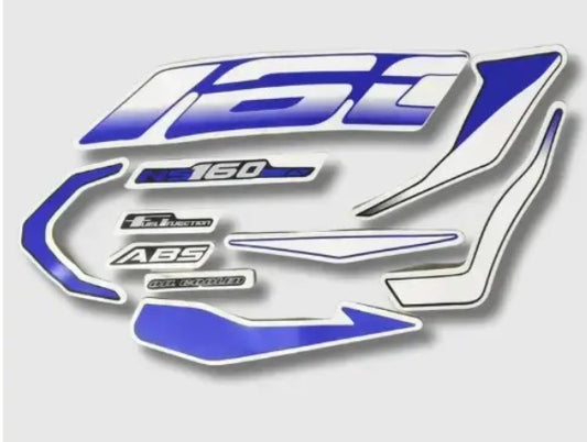 Sticker Kit for Bajaj Pulsar 160 NS (BS6  Blue Tank )-BAJAJ
