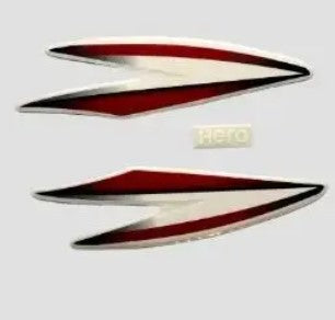 Sticker H.L.Firing for Hero Super Splendor T5 [Black-Red]-HERO